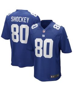 Jeremy Shockey 80 New York Giants Men Game Retired Jersey – Royal