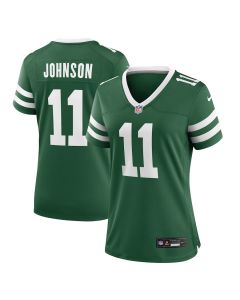 Jermaine Johnson 11 New York Jets Women’s Team Game Jersey – Legacy Green