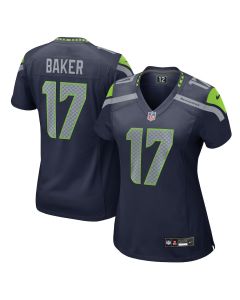 Jerome Baker 17 Seattle Seahawks Women’s Game Jersey – College Navy