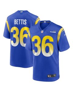 Jerome Bettis 36 Los Angeles Rams Men Game Retired Jersey – Royal
