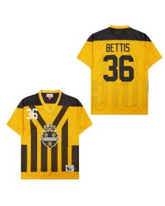 Jerome Bettis 36 Pittsburgh Steelers Retro Throwback Legacy Men Jersey – Black/Yellow