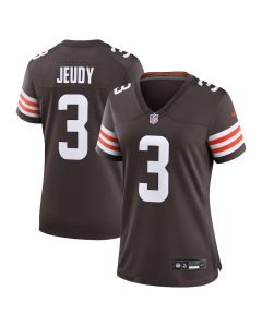 Jerry Jeudy 3 Cleveland Browns Game Women Jersey – Brown
