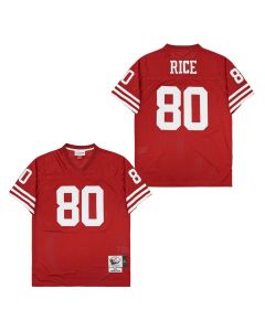 Jerry Rice 80 San Francisco 49ers Throwback Men Jersey – Red