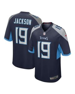 Jha’Quan Jackson 19 Tennessee Titans Game Men Jersey – Navy