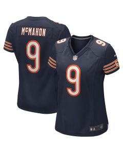 Jim McMahon 9 Chicago Bears Women Game Retired Jersey – Navy