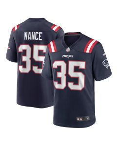 Jim Nance 35 New England Patriots Men Retired Jersey – Navy