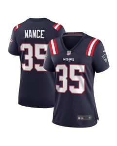 Jim Nance 35 New England Patriots Women Retired Jersey – Navy