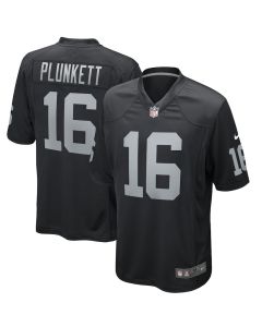 Jim Plunkett 16 Las Vegas Raiders Men Game Retired Jersey – Black