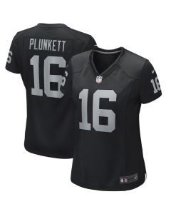 Jim Plunkett 16 Las Vegas Raiders Women Game Retired Jersey – Black