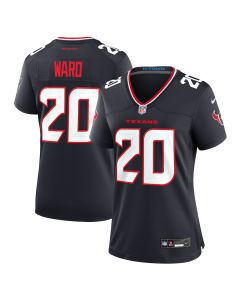 Jimmie Ward 20 Houston Texans Women’s Team Game Jersey – Navy