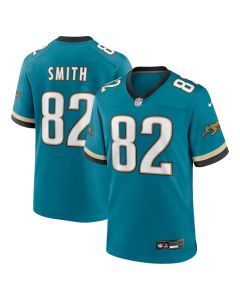 Jimmy Smith 82 Jacksonville Jaguars Prowler Throwback Player Game Men Jersey – Teal