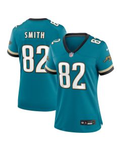 Jimmy Smith 82 Jacksonville Jaguars Women’s Prowler Throwback Retired Player Game Jersey – Teal