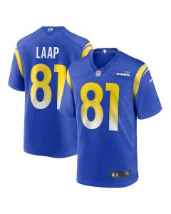 JJ Laap 81 Los Angeles Rams Game Men Jersey – Royal