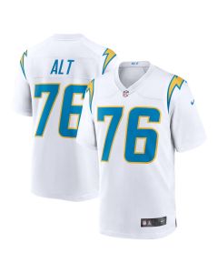 Joe Alt 76 Los Angeles Chargers Player Game Men Jersey – White