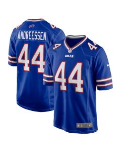 Joe Andreessen 44 Buffalo Bills Game Men Jersey – Royal