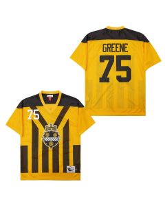 Joe Greene 75 Pittsburgh Steelers Retro Throwback Legacy Men Jersey – Black/Yellow