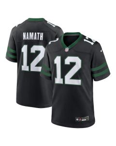 Joe Namath 12 New York Jets Alternate Game Men Jersey – Legacy Black