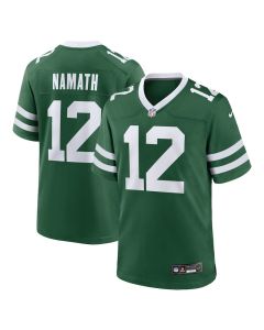 Joe Namath 12 New York Jets Game Men Jersey – Legacy Green