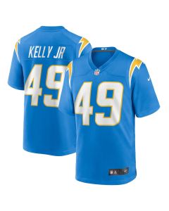 John Kelly Jr. 49 Los Angeles Chargers Team Game Men Jersey – Powder Blue