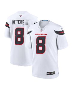 John Metchie III 8 Houston Texans Game Men Jersey – White