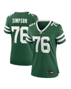 John Simpson 76 New York Jets Women’s Team Game Jersey – Legacy Green
