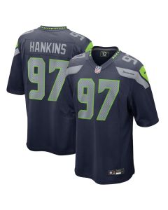Johnathan Hankins 97 Seattle Seahawks Game Men Jersey – College Navy