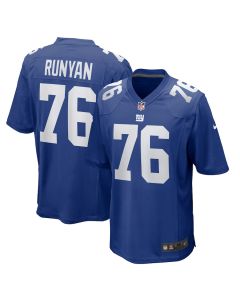 Jon Runyan 76 New York Giants Team Game Men Jersey – Royal