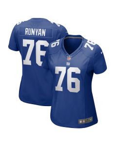 Jon Runyan 76 New York Giants Women’s Game Jersey – Royal