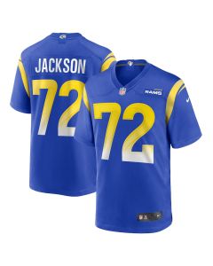 Jonah Jackson 72 Los Angeles Rams Game Men Jersey – Royal