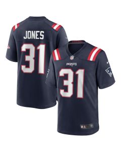 Jonathan Jones 31 New England Patriots Men Game Jersey – Navy