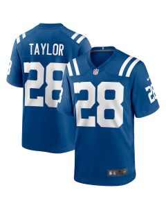 Jonathan Taylor 28 Indianapolis Colts Player Game Men Jersey – Royal