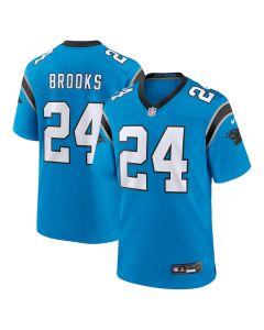 Jonathon Brooks 24 Carolina Panthers Alternate Game Player Men Jersey – Blue