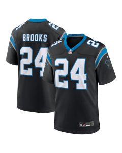 Jonathon Brooks 24 Carolina Panthers Game Men Jersey – Black