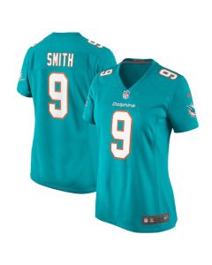 Jonnu Smith 9 Miami Dolphins Women’s Game Jersey – Aqua