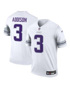 Jordan Addison 3 Minnesota Vikings Alternate Legend Player Men Jersey – White