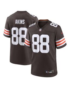 Jordan Akins 88 Cleveland Browns Team Game Men Jersey – Brown