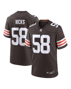Jordan Hicks 58 Cleveland Browns Game Men Jersey – Brown