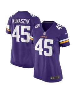 Jordan Kunaszyk 45 Minnesota Vikings Women’s Game Jersey – Purple
