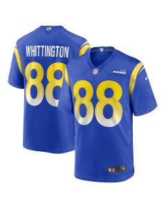 Jordan Whittington 88 Los Angeles Rams Team Game Men Jersey – Royal