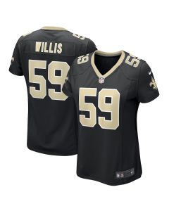 Jordan Willis 59 New Orleans Saints Game Women Jersey – Black