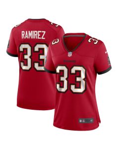 Jose Ramirez 33 Tampa Bay Buccaneers Women’s Game Jersey – Red
