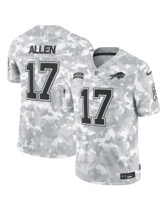Josh Allen 17 Buffalo Bills 2024 Salute to Service Limited Men Jersey – Arctic Camo