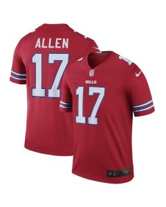 Josh Allen 17 Buffalo Bills Men Color Rush Legend Jersey – Red