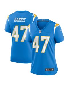 Josh Harris 47 Los Angeles Chargers Women Game Jersey – Powder Blue