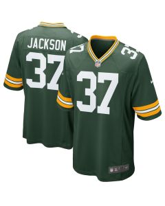 Josh Jackson 37 Green Bay Packers Men Game Jersey – Green