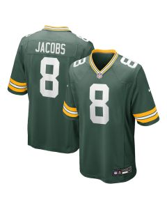 Josh Jacobs 8 Green Bay Packers Team Game Men Jersey – Green