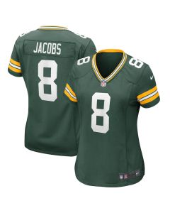 Josh Jacobs 8 Green Bay Packers Team Game Women Jersey – Green