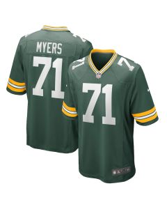 Josh Myers 71 Green Bay Packers Men Game Jersey – Green
