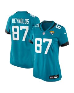 Josh Reynolds 87 Jacksonville Jaguars Women’s Team Game Jersey – Teal