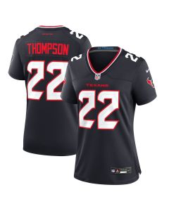 Josh Thompson 22 Houston Texans Team Game Women Jersey – Navy